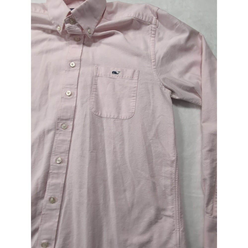 Vineyard Vines by Shep & Ian Shirt Mens Pink Medium Slim Fit Tucker Button Front - Picture 13 of 16